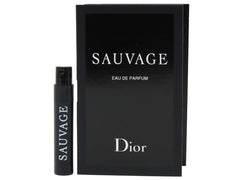 Dior Sauvage travel-size fragrance sample ideal for testing before purchase.