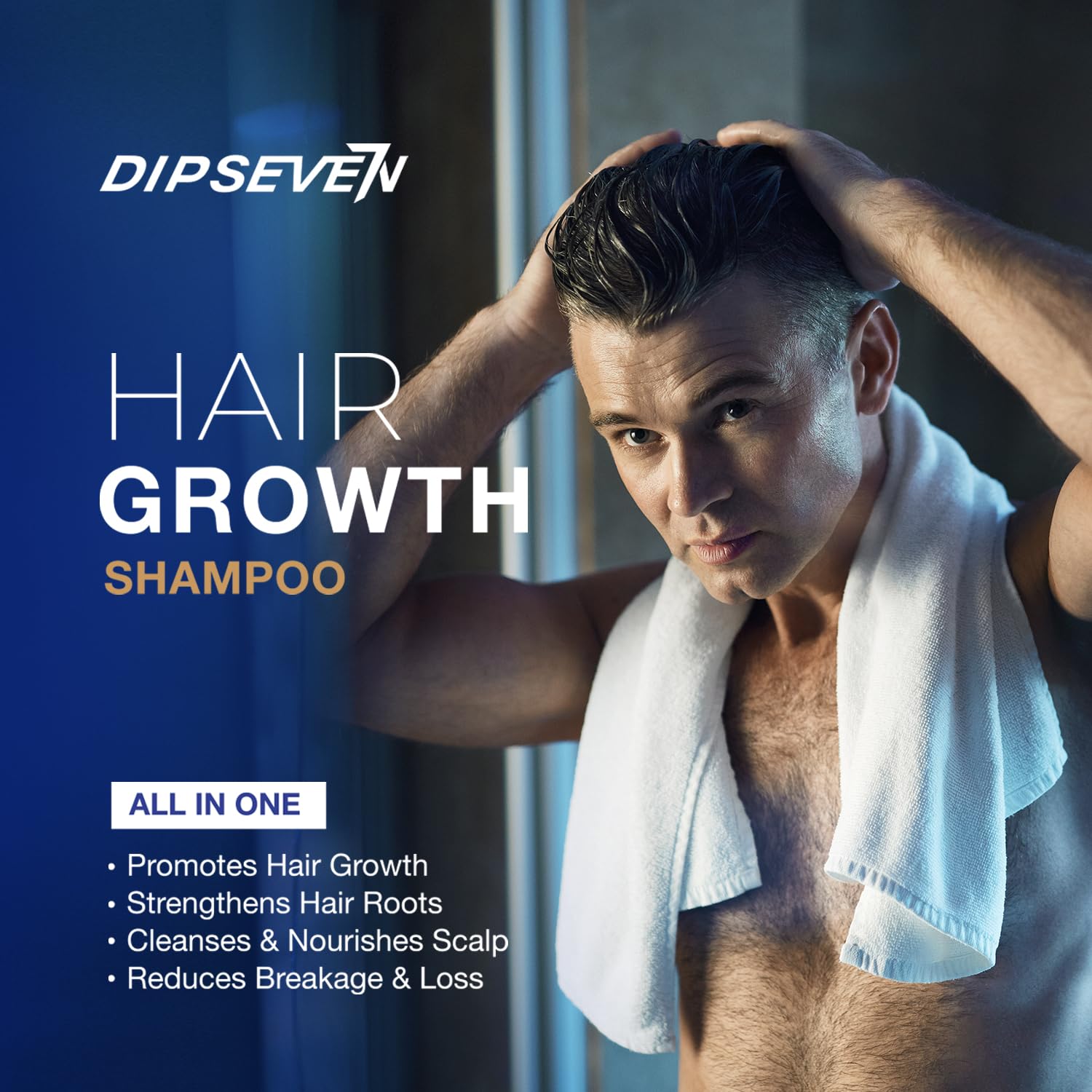 DIPSEVEN active men after-workout routine with cleanse and freshness