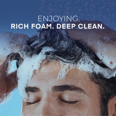 DIPSEVEN daily-use shampoo removes buildup and dandruff symptoms