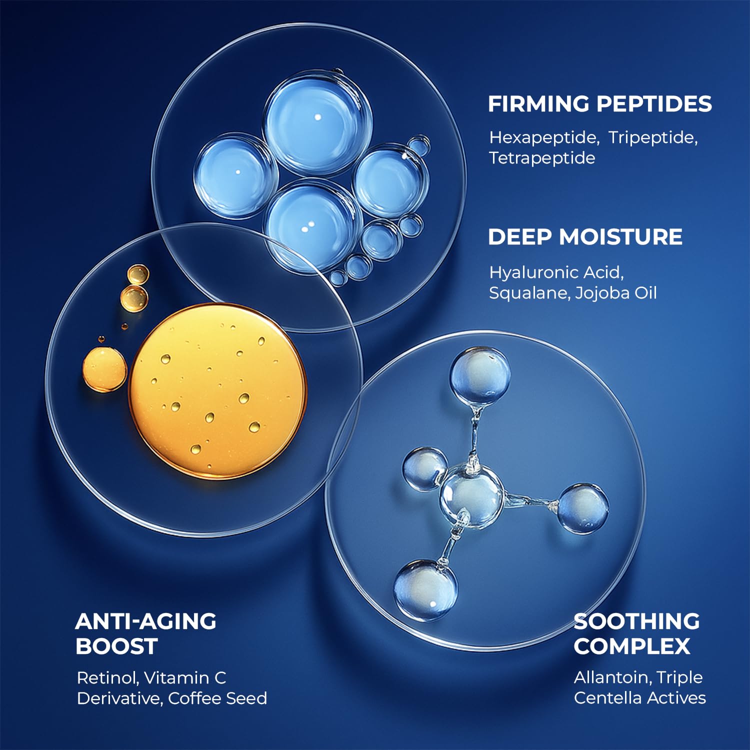 DIPSEVEN eye-area care targets under-eye puffiness with gentle formula.