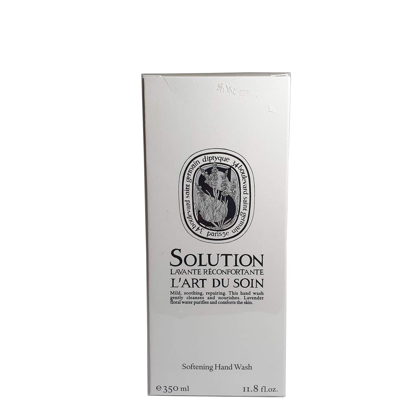 Diptyque Savon Liquid Softening Hand Wash foam releases lavender honey moisture for balanced skin
