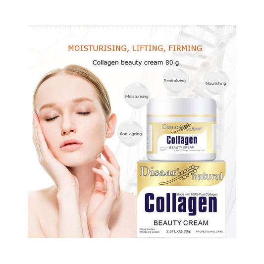 DISAAR Beauty Collagen Cream texture close-up showing moisturizing film