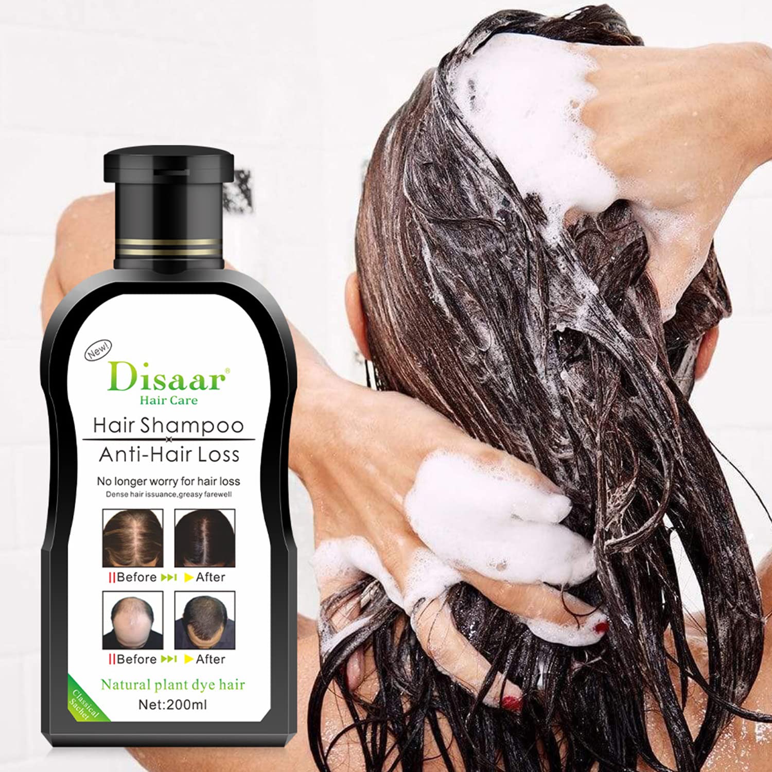 DISAAR Beauty growth serum bottle featured for plant-based care