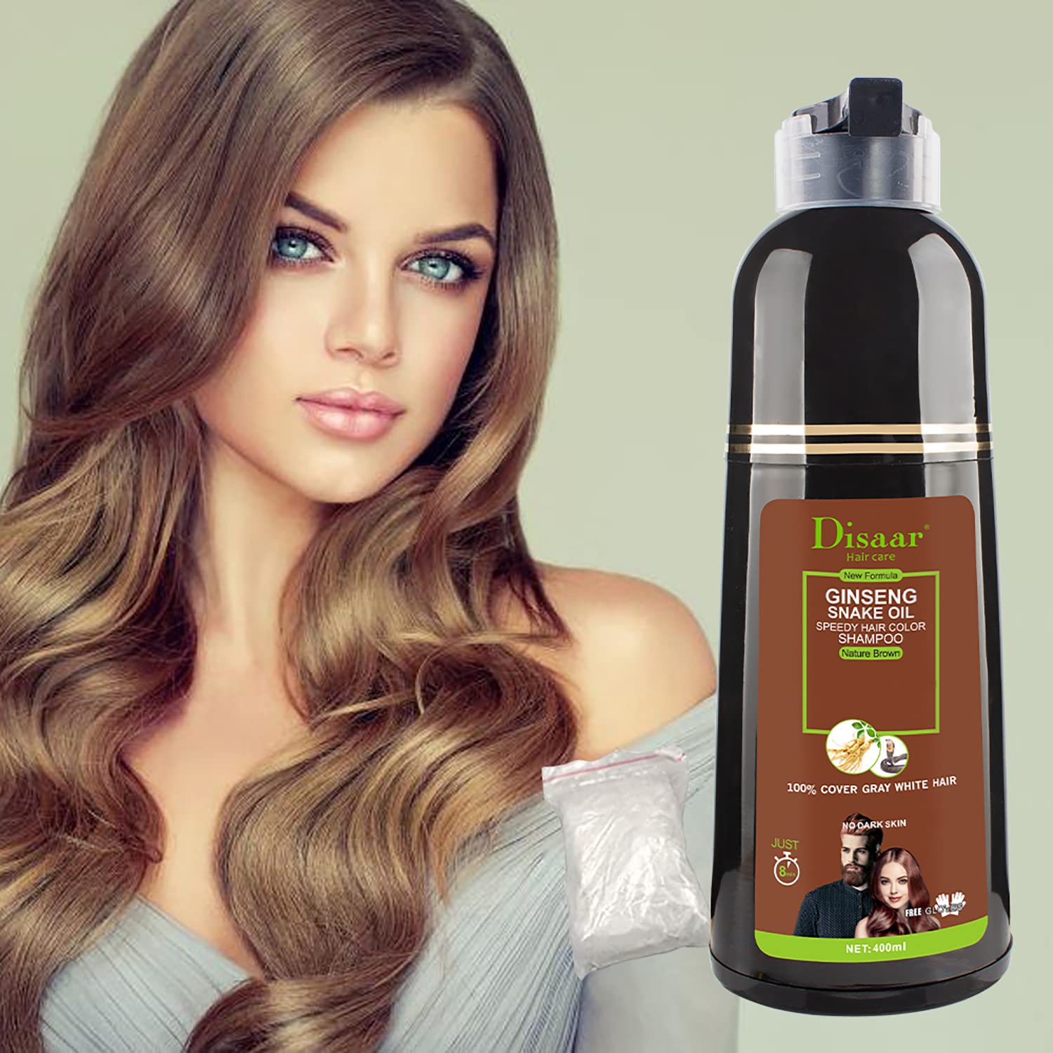 DISAAR Beauty Speedy Hair Color Shampoo at-home use setup for quick color