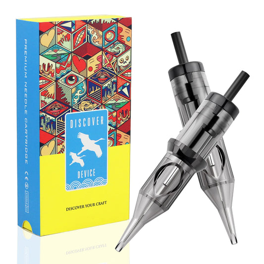 DISCOVER DEVICE 1207RL round liner cartridge for precise lines and consistent ink flow.