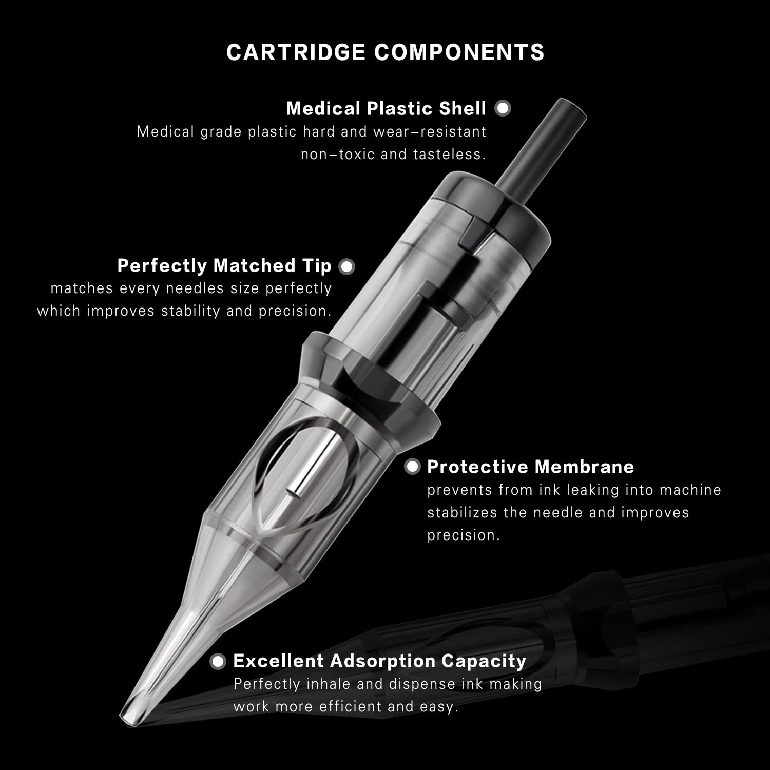 DISCOVER DEVICE safety membrane enhances protection during tattooing and reduces ink splash.
