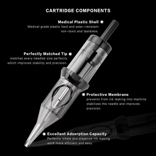 DISCOVER DEVICE safety membrane enhances protection during tattooing and reduces ink splash.