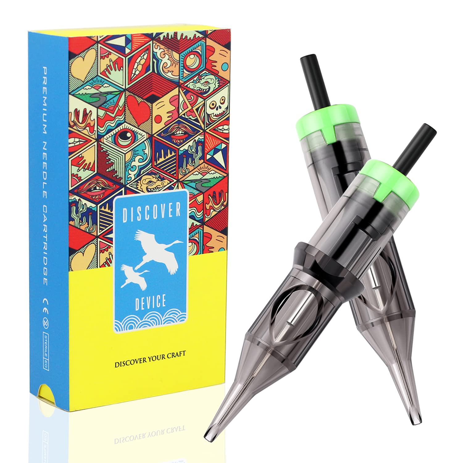 DISCOVER DEVICE round shader cartridge for precise shading in action.