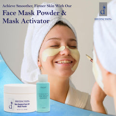Distinction Face Mask Activator after use suggests refreshed, ready-to-mask complexion.