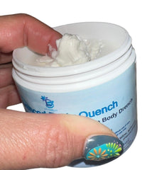 Diva Stuff quench texture close-up shows creamy buttery texture for deep moisturization