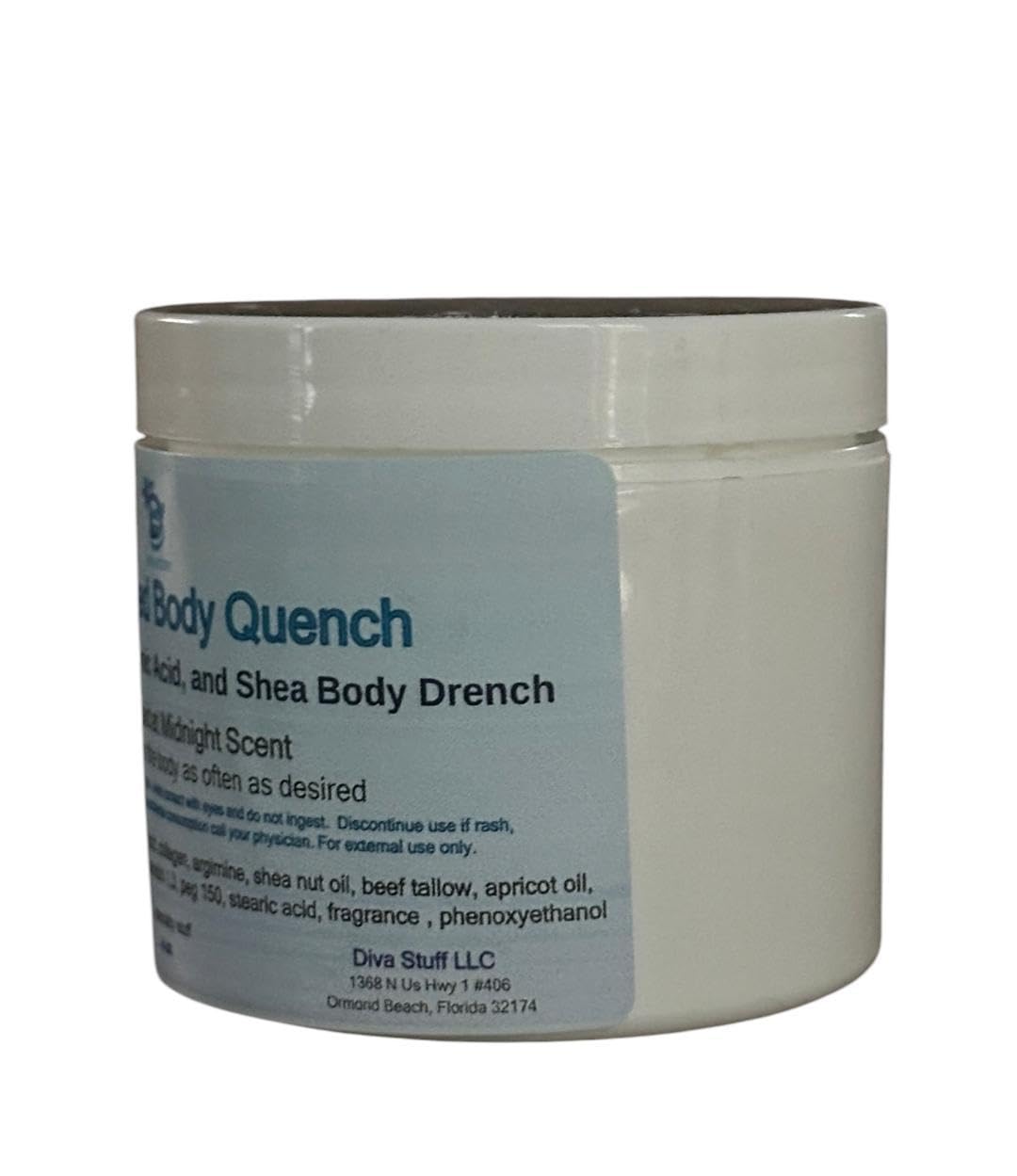 Diva Stuff USA-made jar ensures lasting moisture with easy application