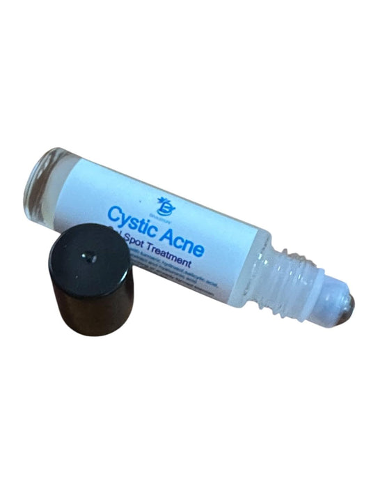 Diva Stuff blemish gel rollerball application showing a clear glide