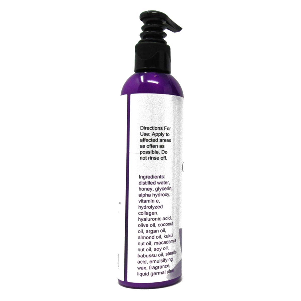 Diva Stuff crepey-skin-cream label closeup highlights premium ingredients and formulation.