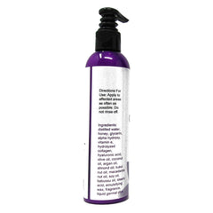 Diva Stuff crepey-skin-cream label closeup highlights premium ingredients and formulation.