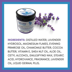 Dream Whip lavender chamomile swirl texture for calming application