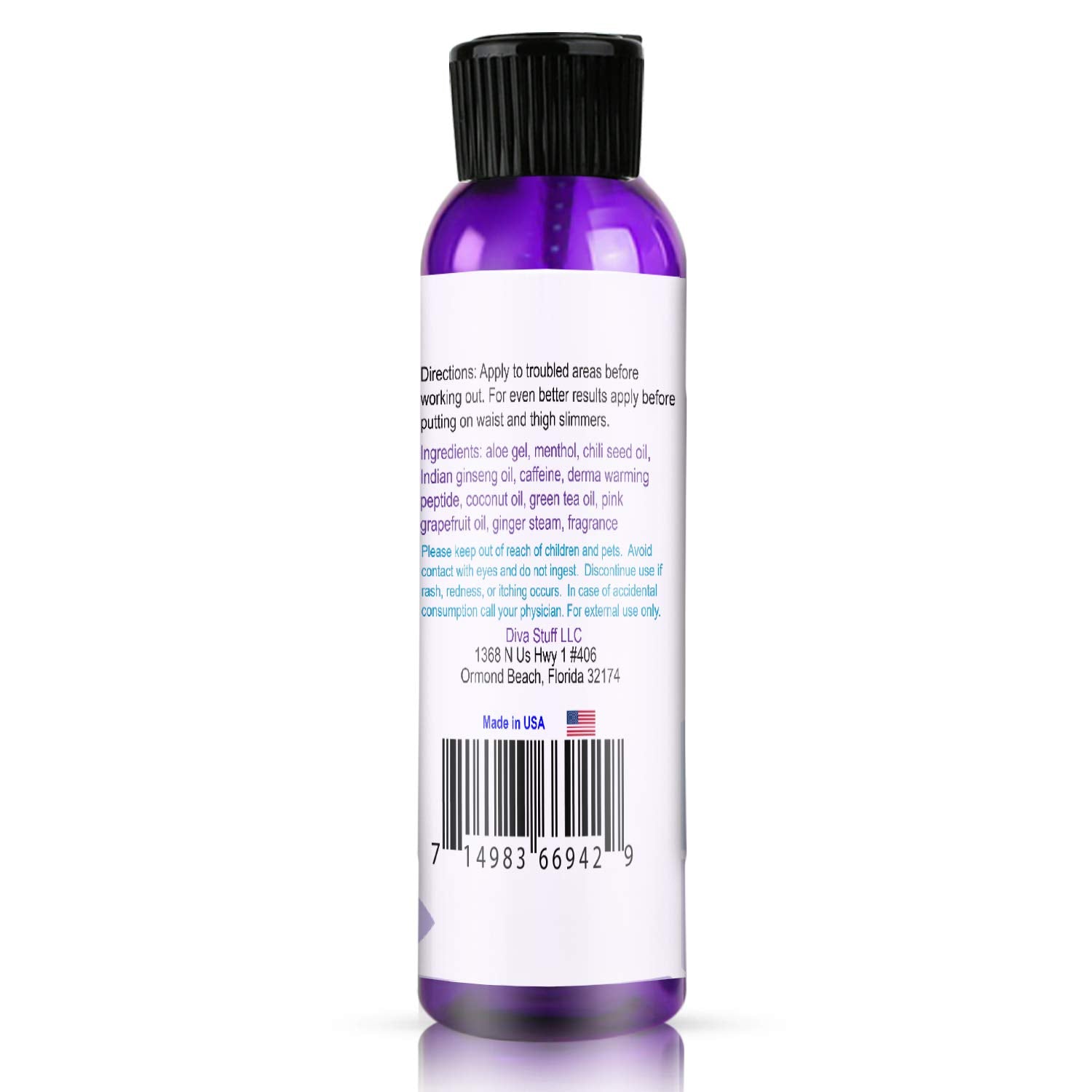 Two 4-ounce tubes in the Diva Stuff pack for routines.