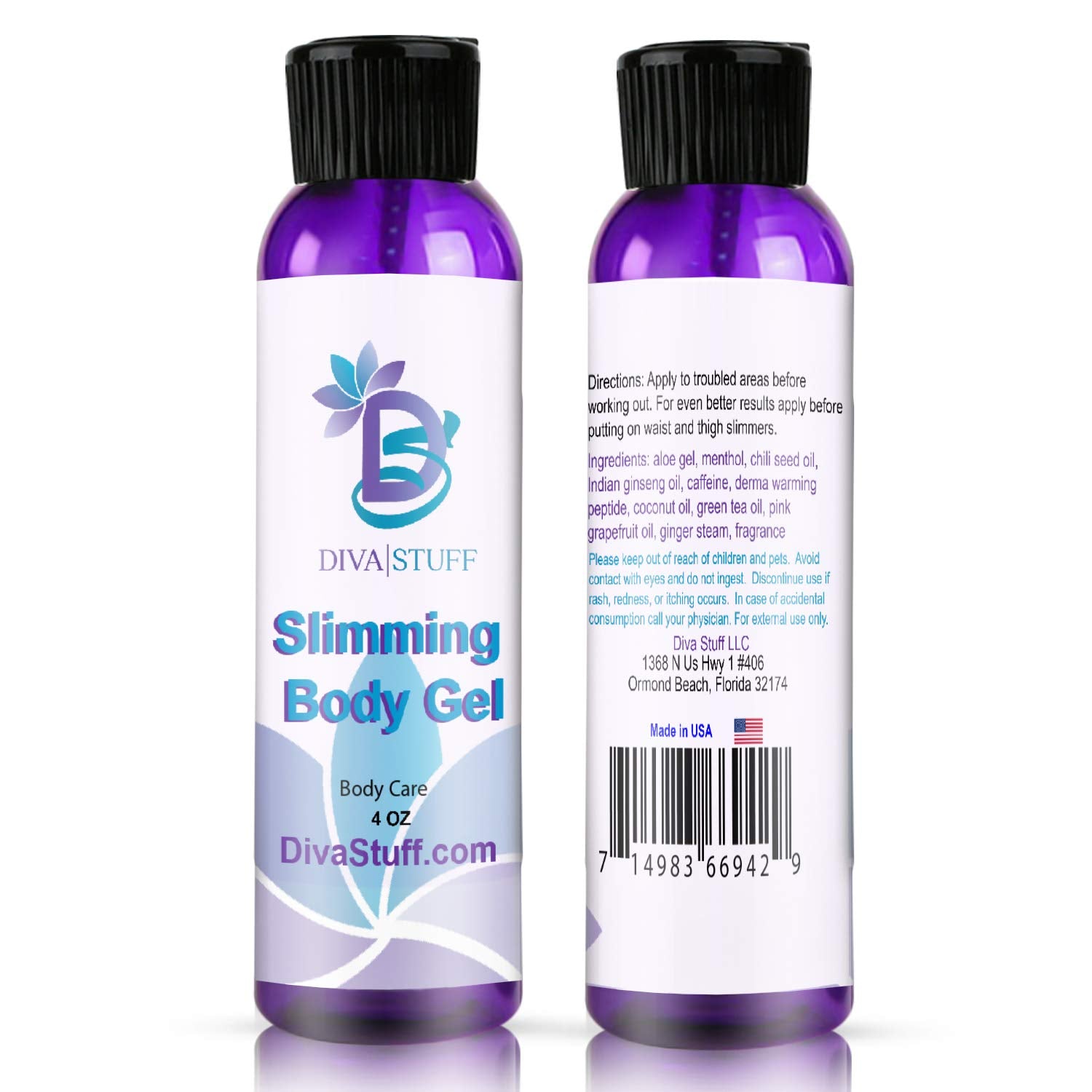 Diva Stuff Gel Cream applied with waist trainers for targeted use.