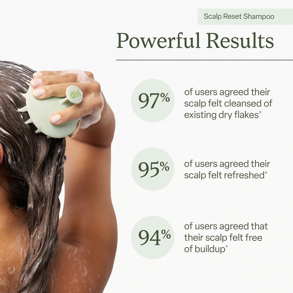 Divi deep cleansing foam close-up showing buildup removal