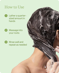 Divi Hydrating Shampoo on bathroom shelf highlighting vegan and cruelty-free label.