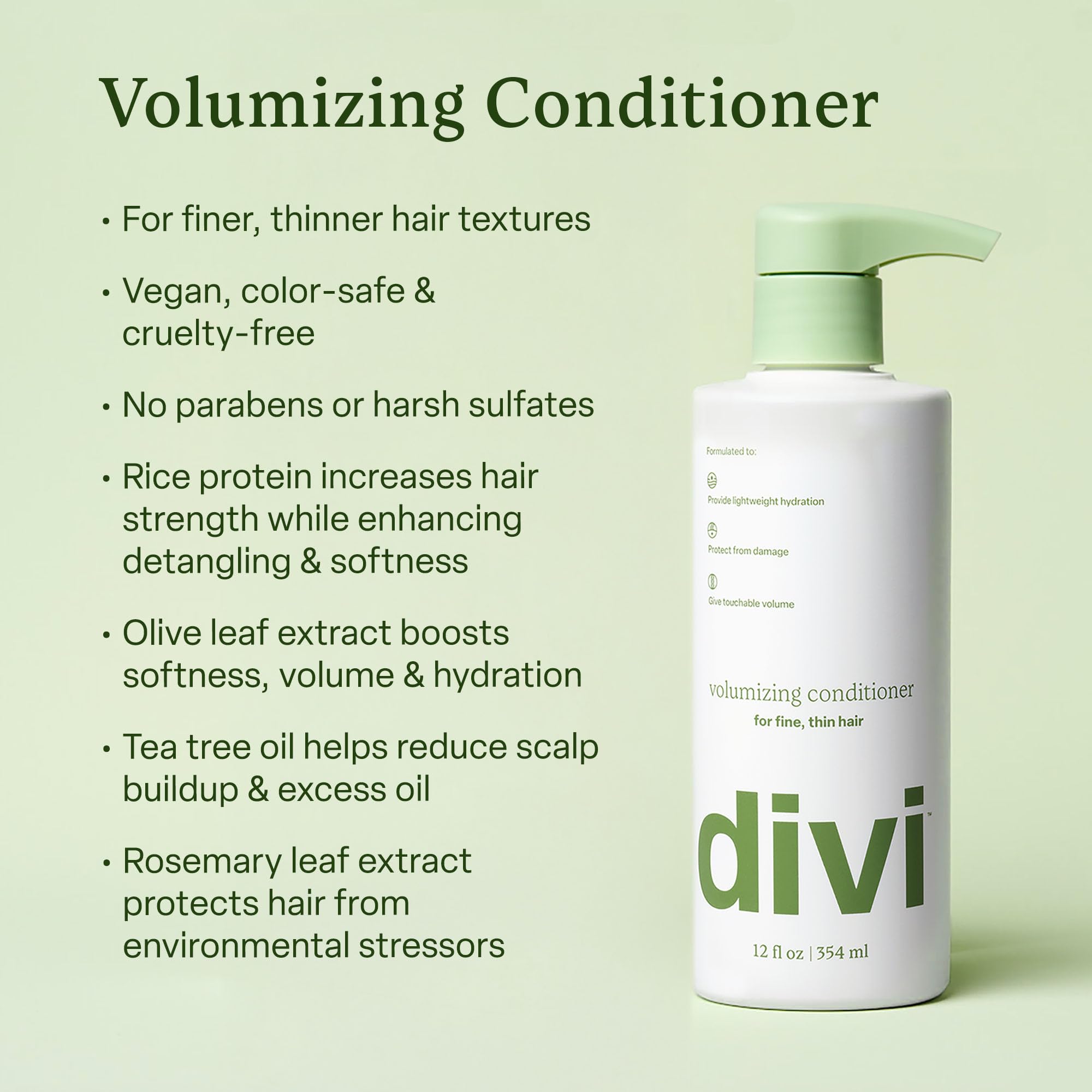 Divi Major Volume Bundle hair volume result suggests a bouncy, fuller style potential.