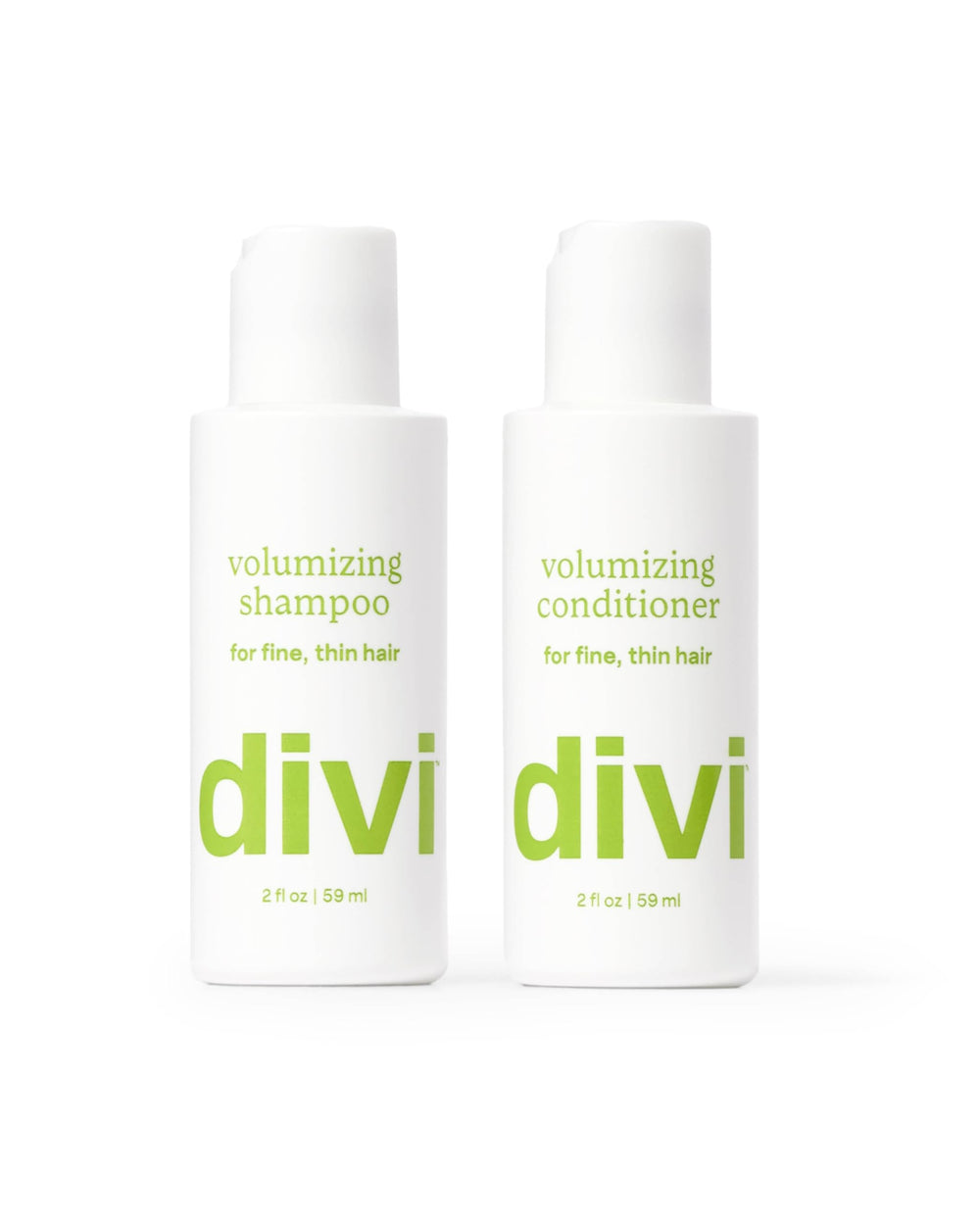 Divi Mini Volumizing Conditioner tube front promises weightless hydration