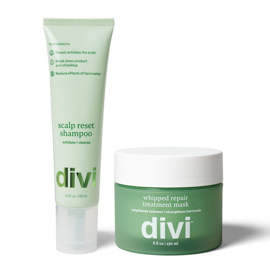 Divi scalp reset shampoo bottle for deep cleansing and oil balance