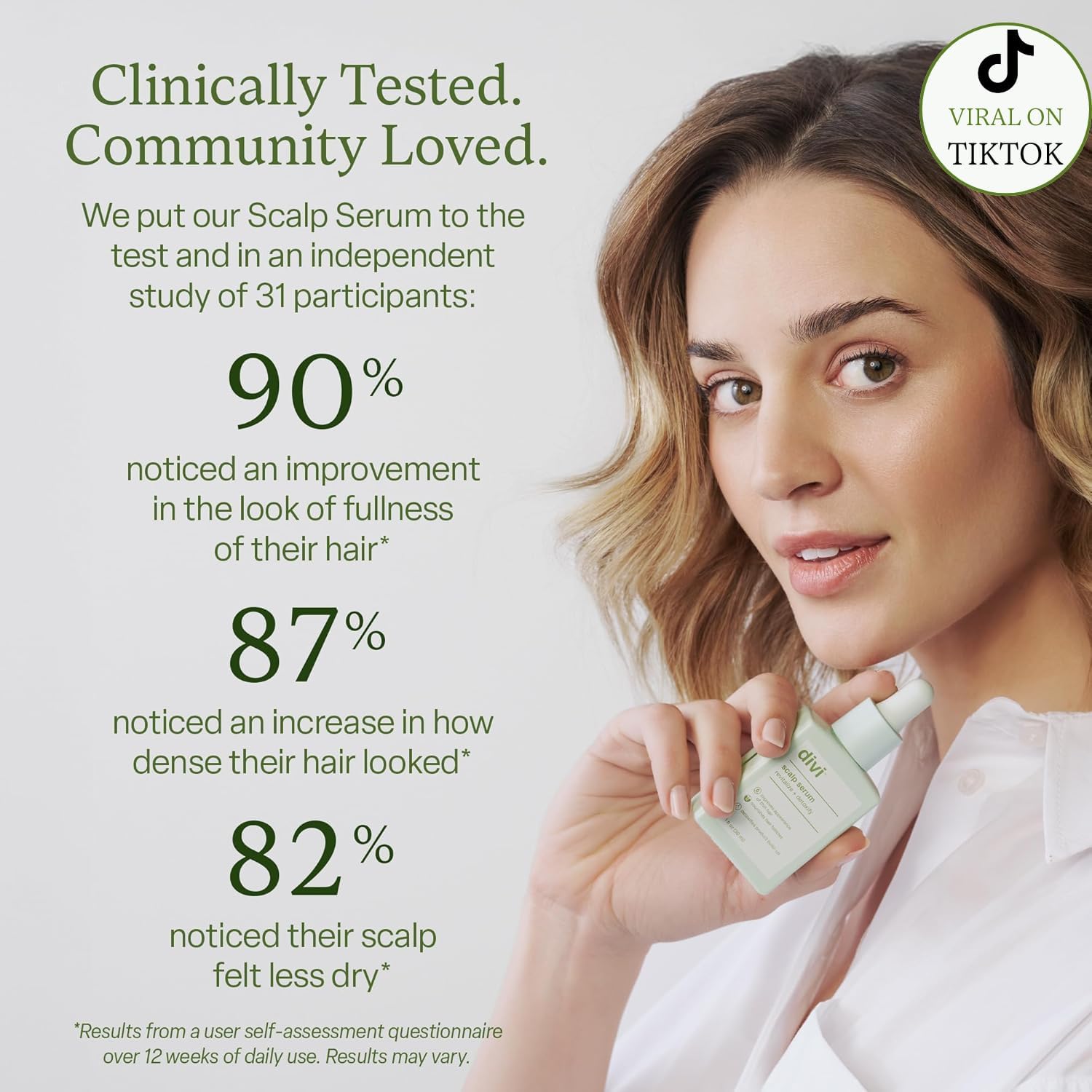 Divi Scalp Serum amino acids visual signaling nourishing scalp support.