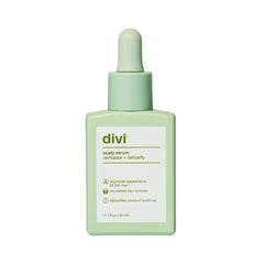Divi Scalp Serum bottle dispensing evenly for daily use on thinning hair.