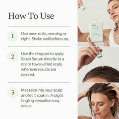 Divi Scalp Serum bottle label detail emphasizes clinically tested nourishment