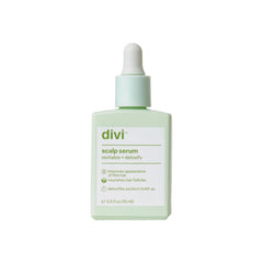 Divi Scalp Serum bottle pour for easy daily application to thinning hair