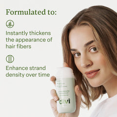 Damp hair ready for styling with Divi Strand Styling Cream.