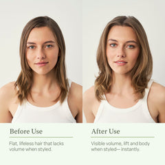 Hair with minimized frizz after using Divi Strand Styling Cream.