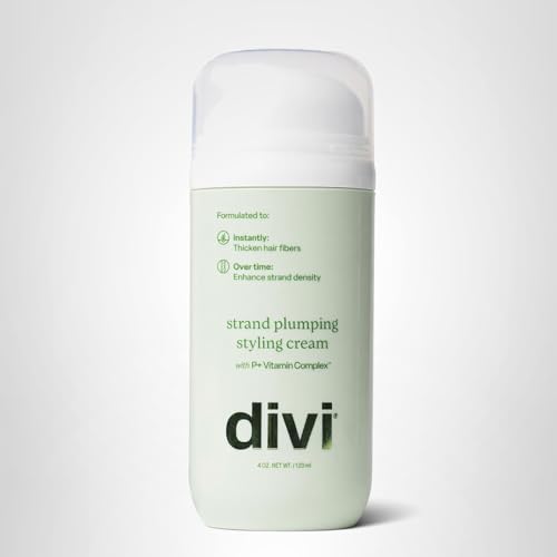 Divi Strand Styling Cream packaging and branding on display.