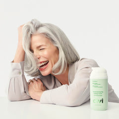 Individual hair strands look thicker after using Divi Strand Styling Cream.