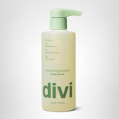 Divi Volumizing Shampoo finish shows soft, non-sticky hair texture.