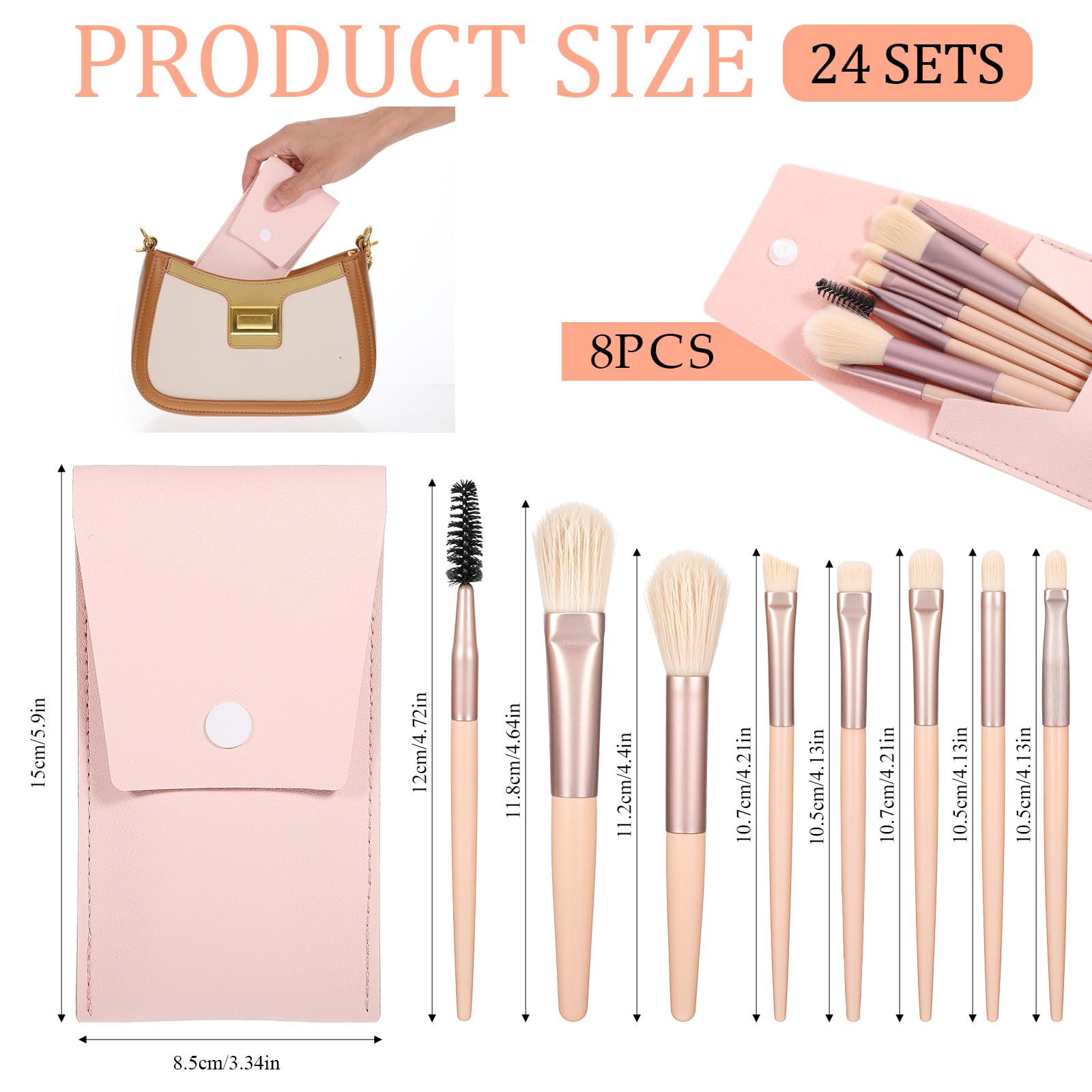 DIVINA VITAE compact travel brushes close-up highlighting soft bristles.