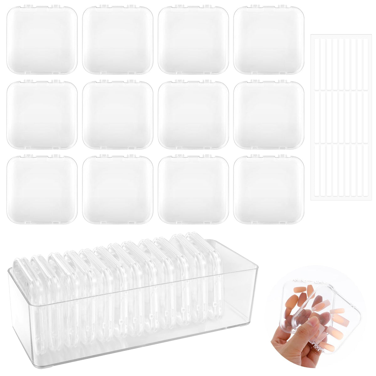 DIVINA VITAE clear nail box for quick nail art organization