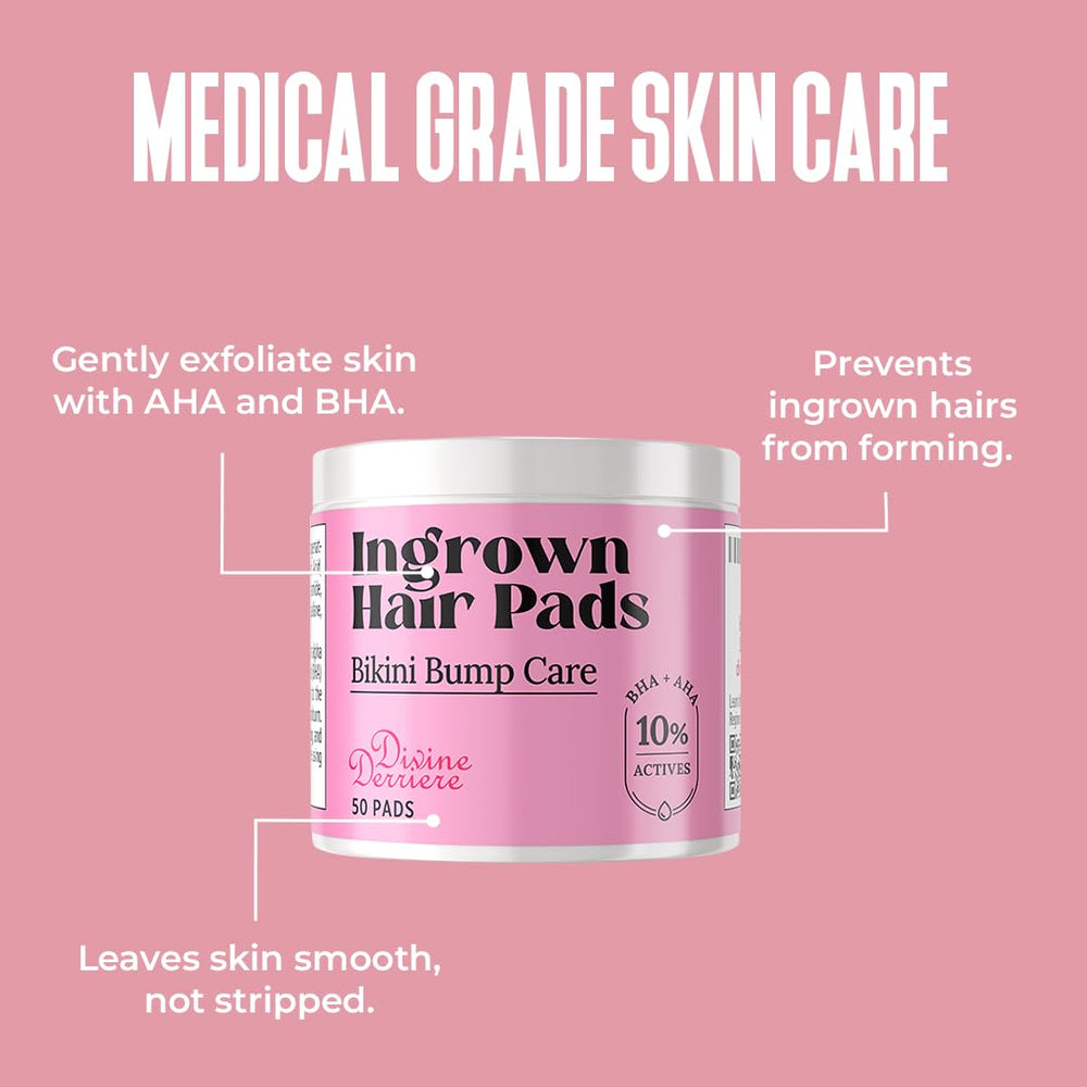 Divine Derriere bikini-area application demonstrating soothing benefits