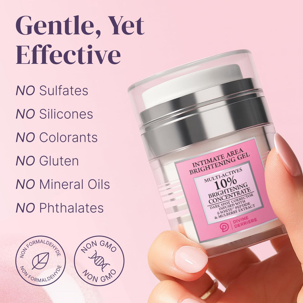 Divine Derriere face and hands usage hints at brightened even complexion