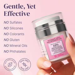 Divine Derriere face and hands usage hints at brightened even complexion