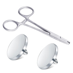 DJCIW 5mm jaw piercing-ball removal tool demonstrates precise screw action for dermal tops.