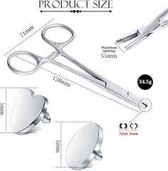 DJCIW ergonomic piercing tool supports confident, quick ball removal and installation in salons or DIY.