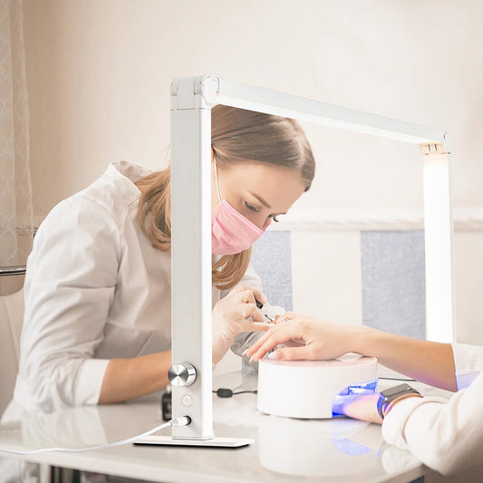 DLITISH foldable nail lamp 70-degree design for compact storage and easy transport.