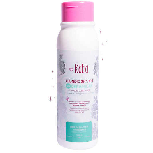 D'Luchi Kaba Ceramide conditioner bottle front showing deep hydration for color-treated hair.