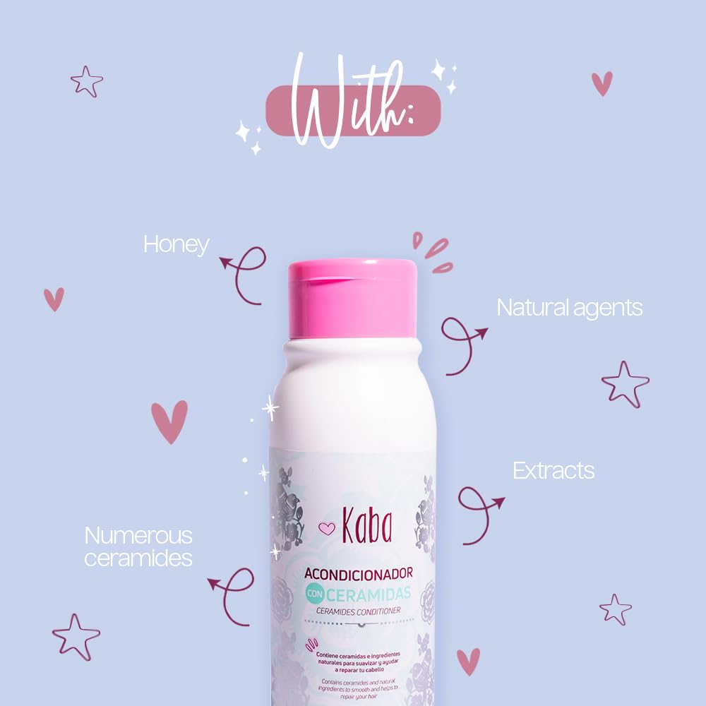 Creamy texture close-up of D'Luchi Kaba Ceramide conditioner.