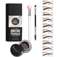 Dmktu eyebrow stencil kit templates deliver quick, natural-looking brows all day.