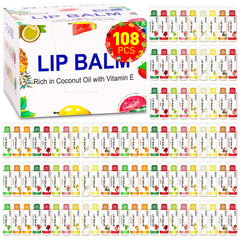 DMSKY 108-pack lip balm flavors variety for daily hydration