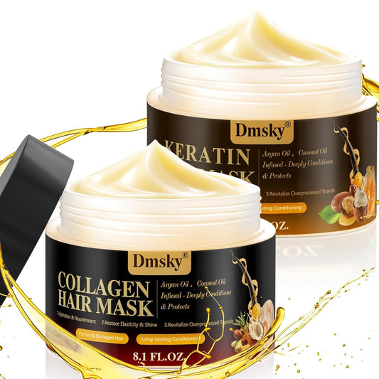 Dmsky hair mask bottle for damaged hair delivering deep hydration