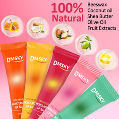 Dmsky lip gloss set with 12 flavors offers versatile lip care.