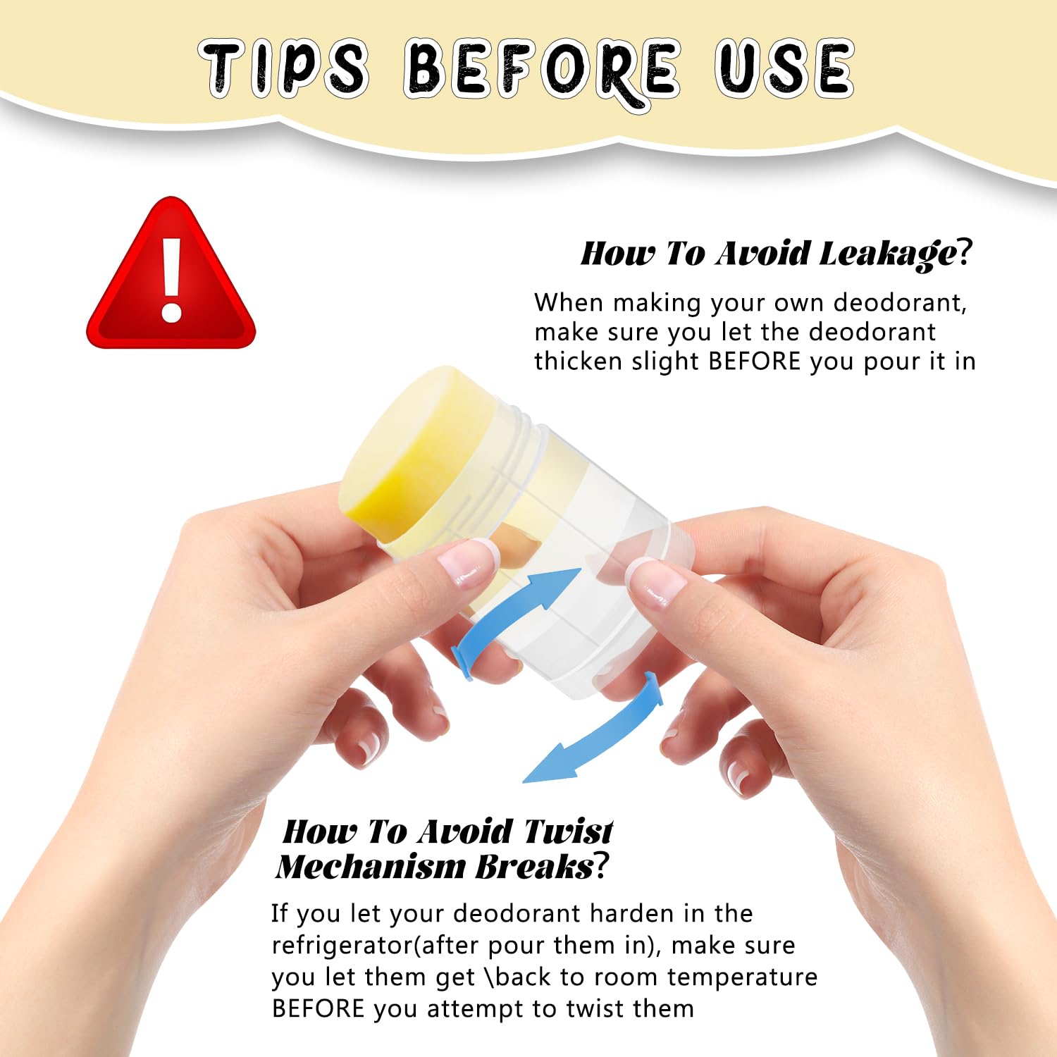 DMuuuDM compact travel-size tubes ideal for on-the-go deodorant and balm sticks.